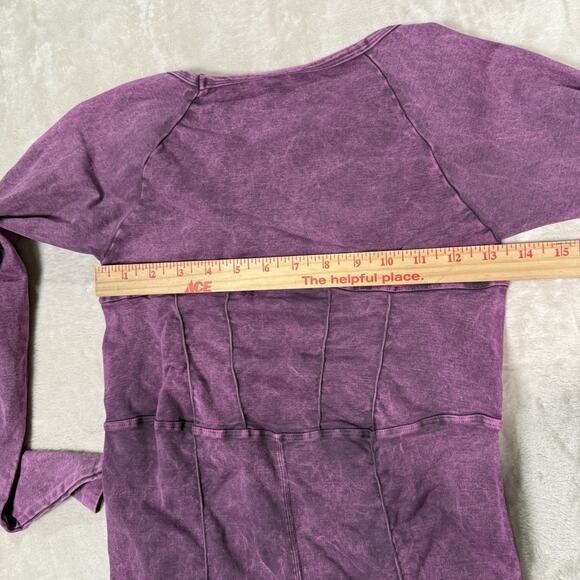 Free People Movement Good Karma Jumpsuit Washed Purple Women’s Size XS/S - Picture 9 of 9